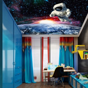 3D Astronaut Exploration CA2705 Plafond behang verwijderbare zelfklevende behang grote peel & stick behang muurschildering