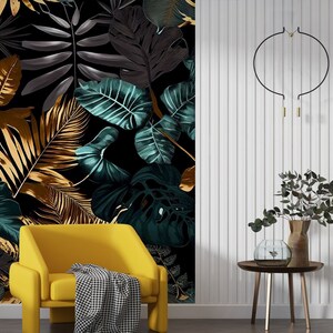 3D Fantasy Leaves L2004 Papel pintado removible Papel pintado autoadhesivo Extra grande Peel & Stick Wallpaper Mural AJ WALLPAPERS