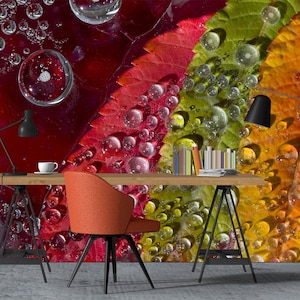3D Gotas de agua L1152 Papel tapiz extraíble Papel pintado autoadhesivo Extra grande Peel & Stick Papel tapiz Papel tapiz Mural AJ FONDOS DE PANTALLA