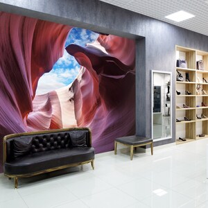 3D Nature's Purple Canyon L170 verwijderbare wallpaper zelfklevend behang extra grote peel & stick wallpaper muurschildering AJ WALLPAPERS