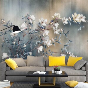 3d sonho flores brancas l2483 papel de parede removível auto adesivo extra grande casca & vara papel de parede mural aj papéis de parede