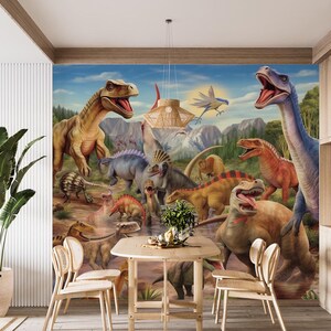 3D Tier alte Dinosaurier L074 abnehmbare Tapete selbstklebende Tapete Extra große Peel & Stick Wallpaper Tapete Wandbild AJ HINTERGRUNDBILDER