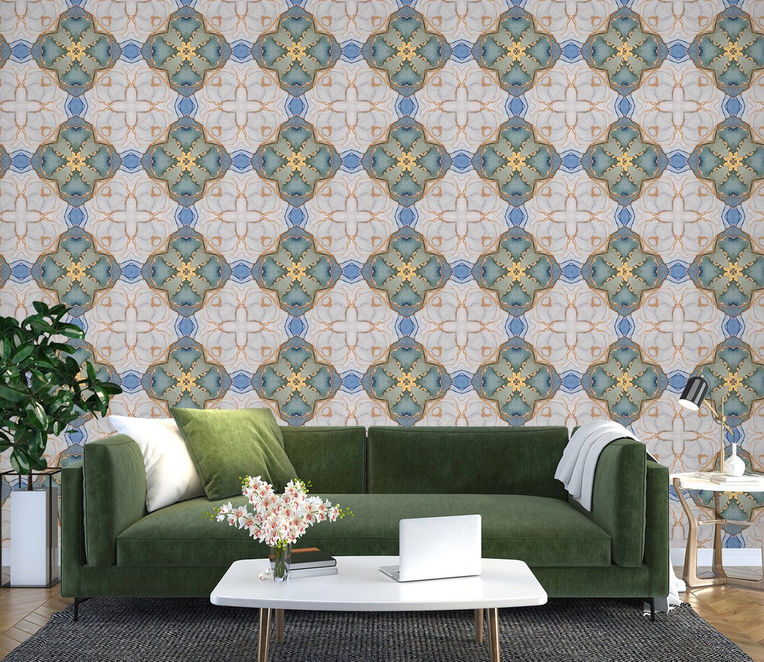 3D Retro Tiles L1056 Removable Wallpaper Self Adhesive Wallpaper Extra ...