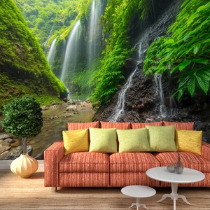3D Sommer Bergwald R4529 abnehmbare Tapete selbstklebend Tapete extra groß Peel & Stick Tapete Tapete Wandbild AJ WALLPAPERS