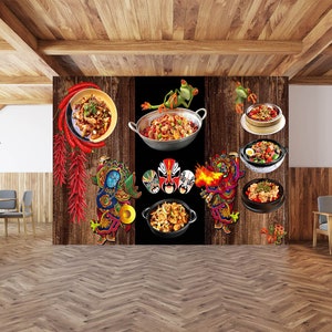 3D Traditionelle Küche L1052 abnehmbare Tapete selbstklebende Tapete extra groß Peel & Stick Tapete Tapete Wandbild AJ TAPETEN