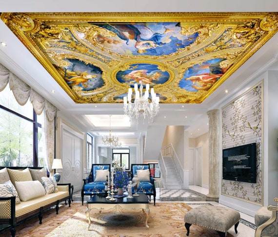 3D Yellow Graphic CC142 Ceiling Wallpaper Removable Self - Etsy 3D Yellow Graphic CC142 Ceiling Wallpaper Removable Self - Etsy