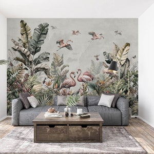 3D Tier Edler Flamingo L3028 Entfernbare Tapete Selbstklebende Tapete Extra Großes Wandbild zum Abziehen & Aufkleben AJ WALLPAPERS