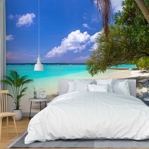 3D Quiet Beach L1701 Papel pintado removible Papel pintado autoadhesivo Papel pintado extra grande Peel & Stick Papel pintado Mural AJ WALLPAPERS