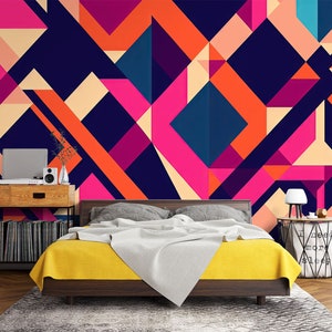 3D Color Matching L1752 Papel tapiz removible Papel tapiz autoadhesivo Papel tapiz extra grande Peel & Stick Papel tapiz Mural AJ WALLPAPERS