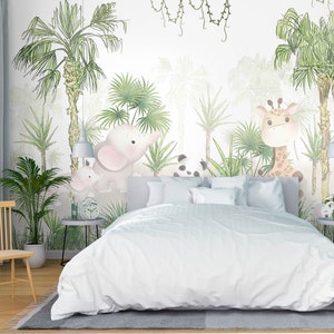 Éléphant animal 3D L2447 Papier peint amovible auto-adhésif Papier peint très grand papier peint autocollant AJ WALLPAPERS
