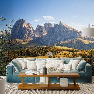 3D Nature Mountains L2242 Papel pintado removible Papel pintado autoadhesivo Extra grande Peel & Stick Wallpaper Mural AJ WALLPAPERS
