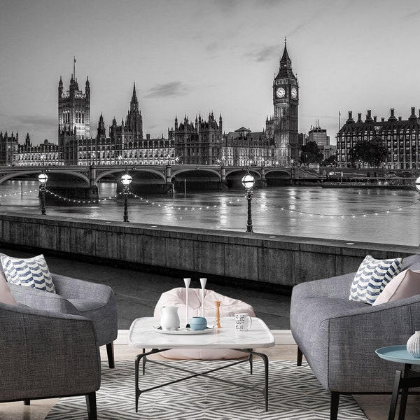 London Wall Mural Etsy