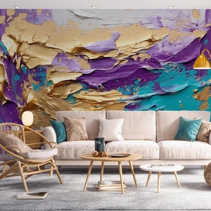 3D Creative Colors L2270 Papel tapiz removible Papel tapiz autoadhesivo Papel tapiz extra grande Peel & Stick Papel tapiz Mural AJ WALLPAPERS
