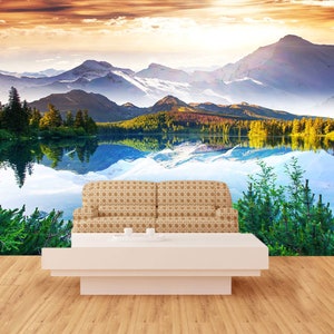 3D Romantische Berge R4431 abnehmbare Tapete selbstklebend Tapete extra groß Peel & Stick Tapete Tapete Wandbild AJ WALLPAPERS