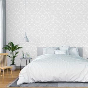 3D Simple Gris claro L1811 Papel pintado removible Papel pintado autoadhesivo Papel pintado extra grande Peel & Stick Papel pintado Mural AJ WALLPAPERS