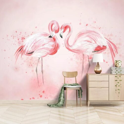 Flamingo River WC377 Wallpaper Mural Self Adhesive Peel and Etsy