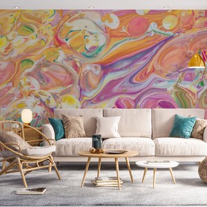 3D Fantasy Marble L1649 Papel pintado removible Papel pintado autoadhesivo Extra grande Peel & Stick Wallpaper Mural AJ WALLPAPERS
