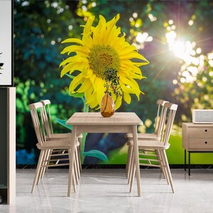 Tournesol chaud 3D L1637 Papier peint amovible Papier peint auto-adhésif Extra Large Peel & Stick Wallpaper Wallpaper Mural AJ WALLPAPERS