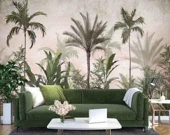 3D Art Coconut Tree L3009 Removable Wallpaper Self Adhesive Wallpaper Extra Large Peel & Stick Wallpaper Wallpaper Mural AJ WALLPAPERS