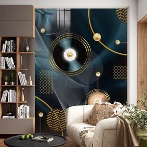 3D Bolas Douradas L2294 Papel de Parede Removível Papel de Parede Autoadesivo Extra Grande Peel & Stick Papel de Parede Mural AJ PAPÉIS DE PAREDE