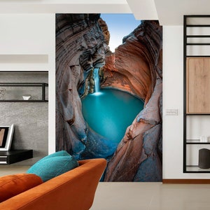 3D Valley Calm Lake R5001 Verwijderbaar Behang Zelfklevend Behang Extra Grote Peel &Stick Wallpaper Muurschildering AJ WALLPAPERS