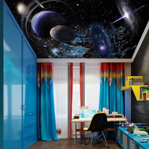 3D Cosmic Art CA316 Plafond Papier Peint Amovible Auto Adhésif Papier Peint Grand Peel & Stick Papier Peint Mural AJ WALLPAPERS