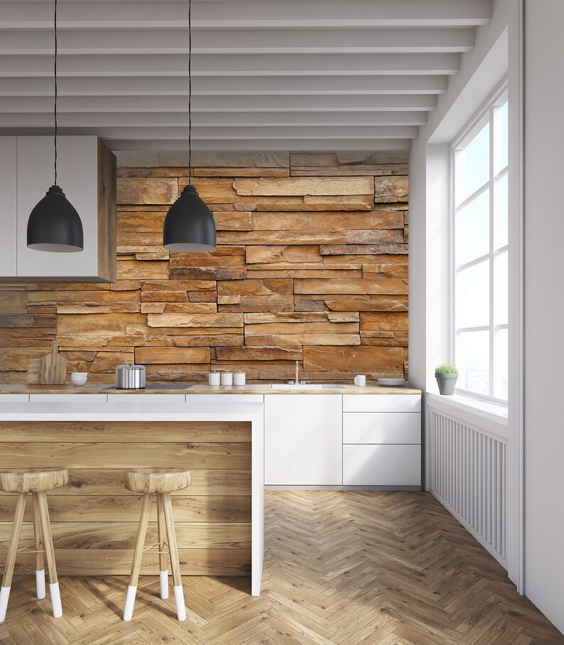 3D Brown Brick Wall L115 Removable Wallpaper Self Adhesive Wallpaper Extra Large Peel /& Stick Wallpaper Wallpaper Mural AJ WALLPAPERS