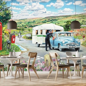 3D Farm Road Guide The Way A976 Removable Wallpaper Zelflijm behang Grote Peel & Stick Wallpaper Wallpaper Muurschildering Trevor Mitchell