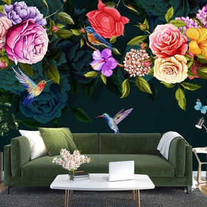 3D Pfingstrose Malerei L1171 Abnehmbare Tapete selbstklebende Tapete Extra große Peel & Stick Wallpaper Tapete Wandbild AJ HINTERGRUNDBILDER