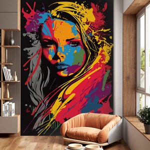 3D Fantasia Pintura L1796 Papel de Parede Removível Papel de Parede Autoadesivo Extra Grande Peel & Stick Papel de Parede Mural AJ PAPÉIS DE PAREDE