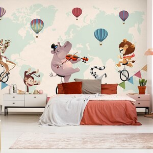 3D Smart Animals L2561 Papel tapiz removible Papel tapiz autoadhesivo Papel tapiz extra grande Peel & Stick Papel tapiz Mural AJ WALLPAPERS