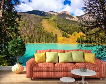 3D Calm Blue Lake R5177 Removable Wallpaper Self Adhesive Wallpaper Extra Large Peel & Stick Wallpaper Wallpaper Mural AJ WALLPAPERS