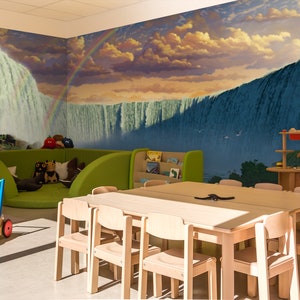 3D Niagara Falls C265 Fonds peint amovible Auto-adhésif Fonds d'écran Extra Large Peel - Stick Wallpaper Wallpaper Mural AJ WALLPAPER Vincent