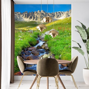 3D Narrow Stream L1069 Ablösbare Tapete selbstklebende Tapete Extra große Peel & Stick Wallpaper Tapete Wandbild AJ HINTERGRUNDBILDER