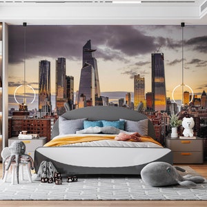 3D City Design L1592 Papel tapiz removible Papel tapiz autoadhesivo Papel tapiz extra grande Peel & Stick Papel tapiz Mural AJ WALLPAPERS