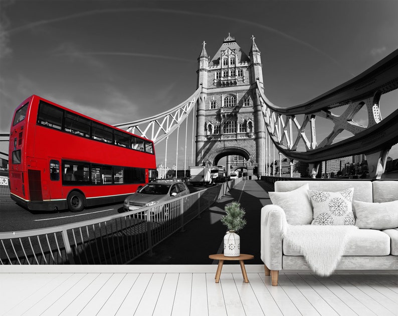 3D Bus A1545 Removable Wallpaper Self Adhesive Wallpaper Extra Large Peel /& Stick Wallpaper Wallpaper Mural AJ WALLPAPERS
