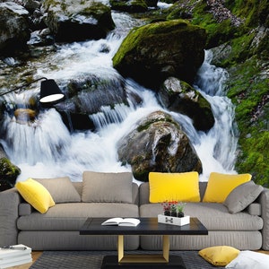 3D Cool Creek L1661 Papel pintado removible Papel pintado autoadhesivo Papel pintado extra grande Peel & Stick Papel pintado Mural AJ WALLPAPERS