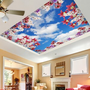3D Glamour blooming CA903 Carta da parati per soffitto Carta da parati autoadesiva rimovibile Carta da parati grande peel & Stick Wallpaper Mural AJ WALLPAPERS