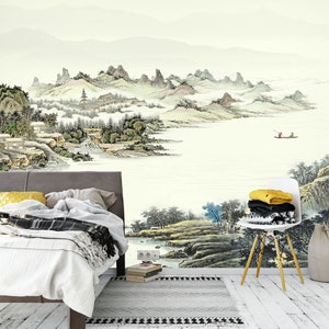 3D Charmant Landschap R1450 Verwijderbaar Behang Zelfklevend Behang Extra Grote Peel &Stick Wallpaper Wallpaper Mural AJ WALLPAPERS