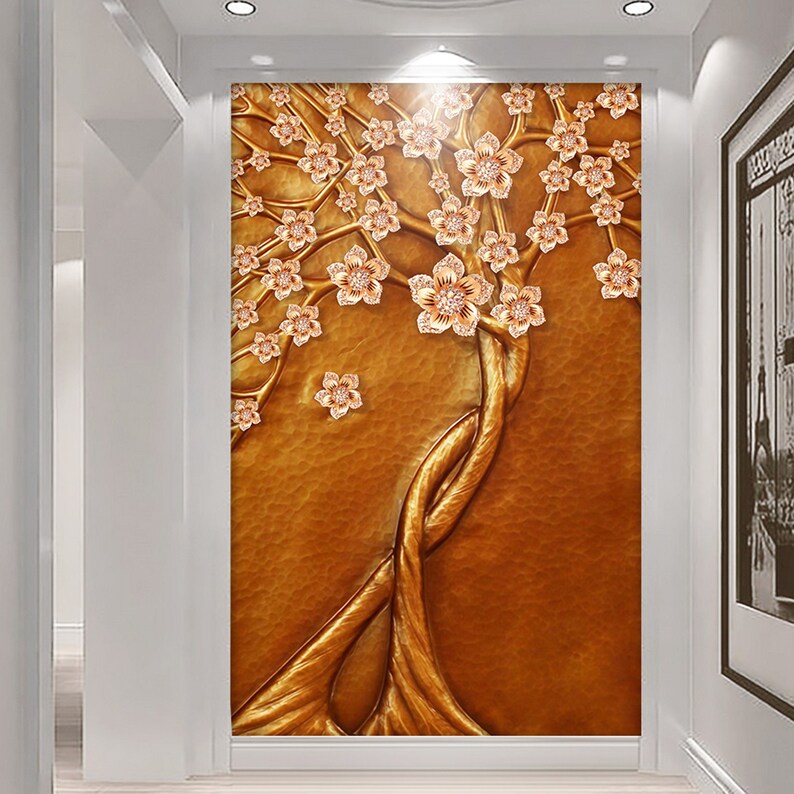 3D Tree D136 Removable Wallpaper Self Adhesive Wallpaper Extra Large Peel /& Stick Wallpaper Wallpaper Mural AJ WALLPAPERS