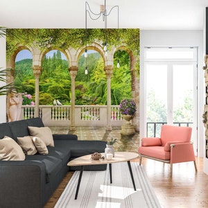 3D Grün Wald L2940 Entfernbare Tapete Selbstklebende Tapete Extra Großes Wandbild zum Abziehen und Aufkleben AJ WALLPAPERS