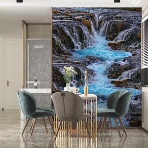 3D Cascada Río L1430 Papel pintado removible Papel pintado autoadhesivo Papel pintado extra grande Peel & Stick Papel pintado Mural AJ WALLPAPERS