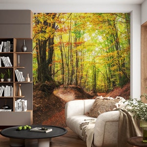 3D Peaceful Forest L1308 Wallpaper Ablösbare Tapete selbstklebende Tapete Extra große Peel & Stick Wallpaper Tapete Wandbild AJ HINTERGRUNDBILDER