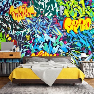 3d graffiti arte l2682 papel de parede removível auto adesivo extra grande casca & vara papel de parede mural aj papéis de parede