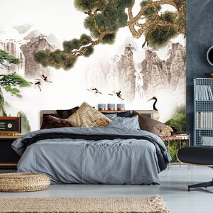 3D Alpine schilderij R1446 Verwijderbaar Behang Zelfklevend Behang Extra Grote Peel &Stick Wallpaper Wallpaper Mural AJ WALLPAPERS