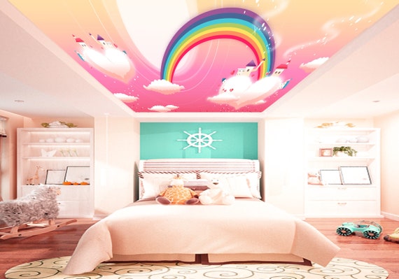3D rosa arco iris C057 fondo de pantalla de techo extraíble - Etsy España 3D rosa arco iris C057 fondo de pantalla de techo extraíble - Etsy España