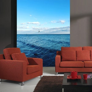 3D Deep Blue Sea R11416 abnehmbare Tapete selbstklebend Tapete extra groß Peel & Stick Tapete Tapete Wandbild AJ WALLPAPERS