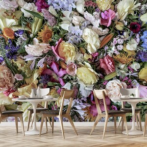 3D Nature Beautiful Flowers R6574 Fondo de pantalla extraíble Fondo de pantalla autoadhesivo Peel & Stick Wallpaper Wallpaper Mural AJ WALLPAPERS