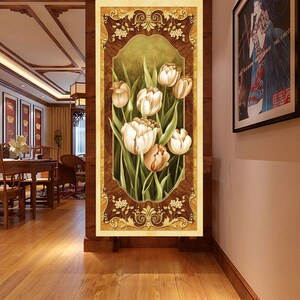 3D Romantische Tulpen R4552 abnehmbare Tapete selbstklebend Tapete extra groß Peel & Stick Tapete Tapete Wandbild AJ WALLPAPERS