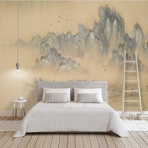 Peinture chinoise 3D M394 Fond d’écran amovible Fonds d’écran auto adhésif Extra Large Peel & Stick Wallpaper Wallpaper Mural AJ WALLPAPERS